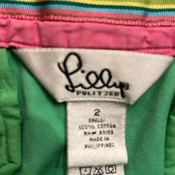 Lilly Pulitzer Green Midi Skirt Size 2 - Picture 2 of 7